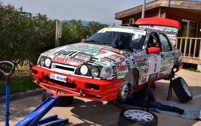 Sierra Cosworth group A with FORD YB LORRTEC engine Serge Cazaux winner Tour de Corse historique 2018