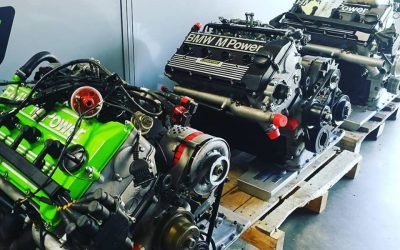 Several S14 M3 E30 Group A engines ready for delivery